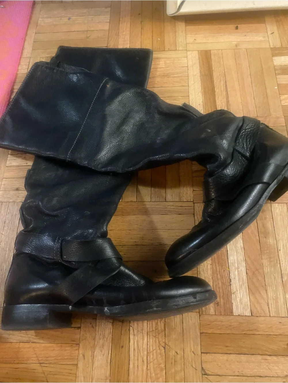 Authentic Chloe Black Leather Combat/Moto Boots - Picture 1 of 4